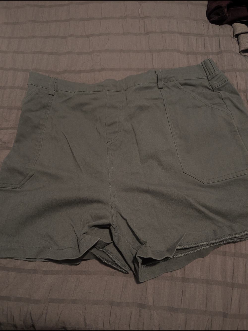 Women’s Olive Green Casual Shorts